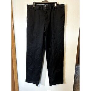 Dockers Signature Khaki, Black Mens Pants, 100% Cotton, 36x34 (Pre-Loved)